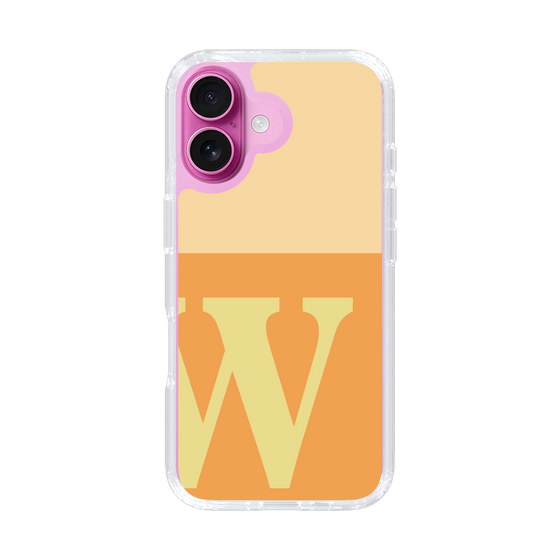 Slim Protection Case［ オリジナル - initial two tone - W orange ］