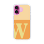 Slim Protection Case［ オリジナル - initial two tone - W orange ］