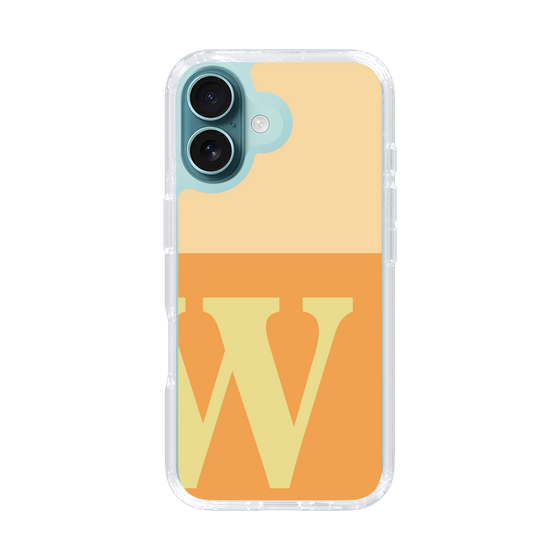 Slim Protection Case［ オリジナル - initial two tone - W orange ］