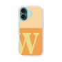 Slim Protection Case［ オリジナル - initial two tone - W orange ］