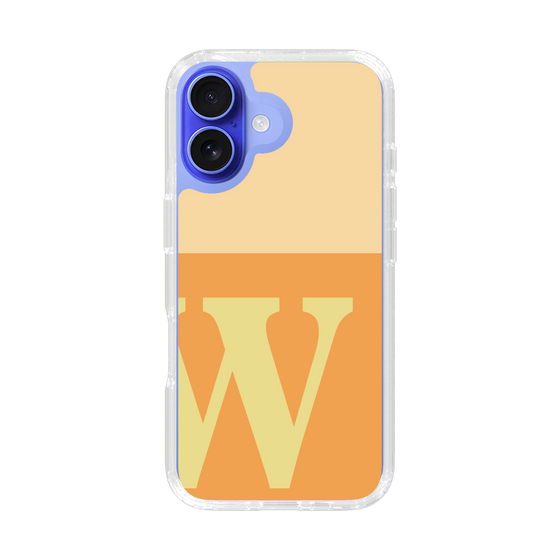 Slim Protection Case［ オリジナル - initial two tone - W orange ］