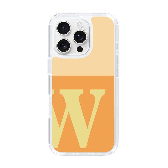 Slim Protection Case［ オリジナル - initial two tone - W orange ］