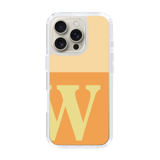 Slim Protection Case［ オリジナル - initial two tone - W orange ］