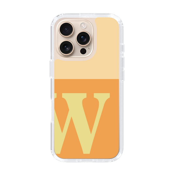 Slim Protection Case［ オリジナル - initial two tone - W orange ］