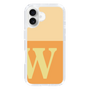 Slim Protection Case［ オリジナル - initial two tone - W orange ］