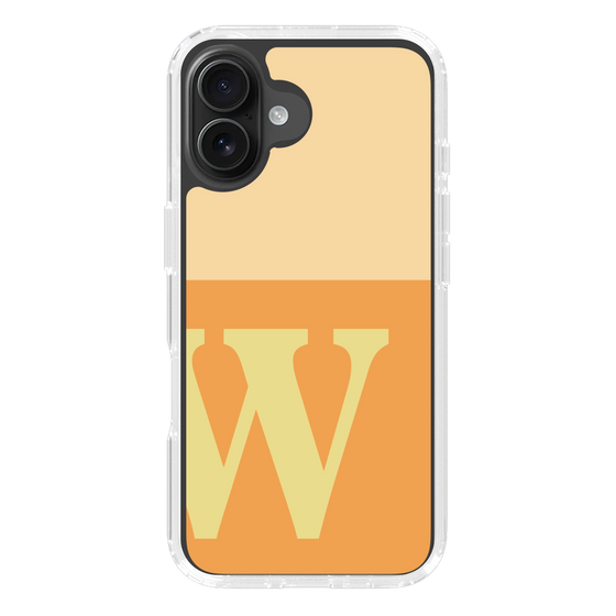 Slim Protection Case［ オリジナル - initial two tone - W orange ］