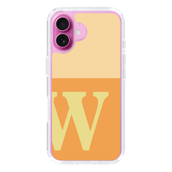 Slim Protection Case［ オリジナル - initial two tone - W orange ］