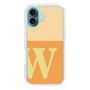 Slim Protection Case［ オリジナル - initial two tone - W orange ］