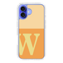 Slim Protection Case［ オリジナル - initial two tone - W orange ］
