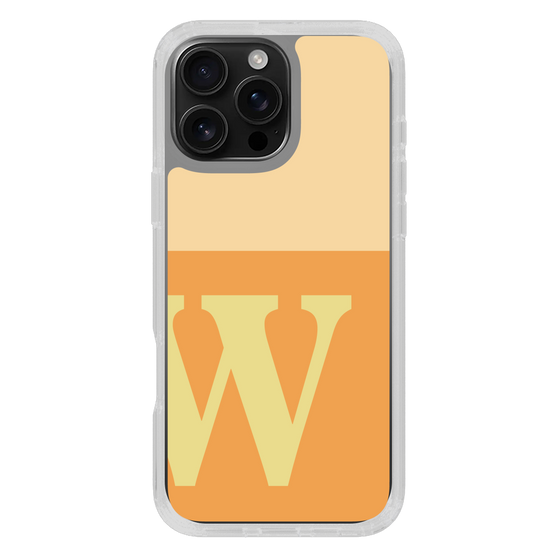 Slim Protection Case［ オリジナル - initial two tone - W orange ］