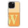 Slim Protection Case［ オリジナル - initial two tone - W orange ］