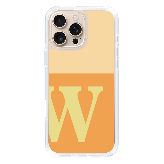 Slim Protection Case［ オリジナル - initial two tone - W orange ］