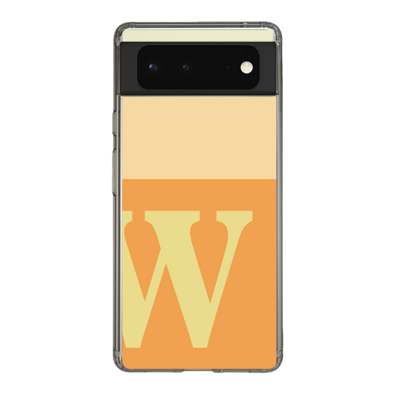 Slim Protection Case［ Original - initial two tone - W orange ］