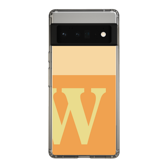 Slim Protection Case［ Original - initial two tone - W orange ］