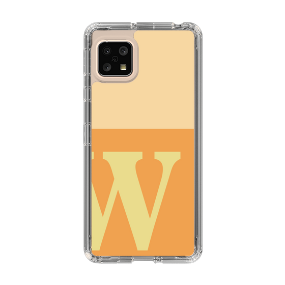 Slim Protection Case［ Original - initial two tone - W orange ］