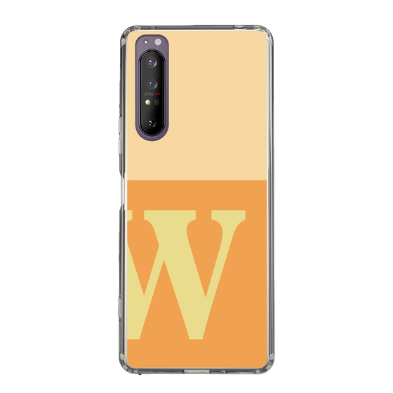 Slim Protection Case［ Original - initial two tone - W orange ］