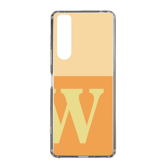 Slim Protection Case［ Original - initial two tone - W orange ］
