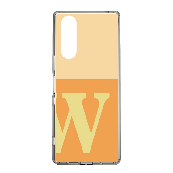 Slim Protection Case［ Original - initial two tone - W orange ］