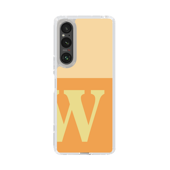 Slim Protection Case［ Original - initial two tone - W orange ］