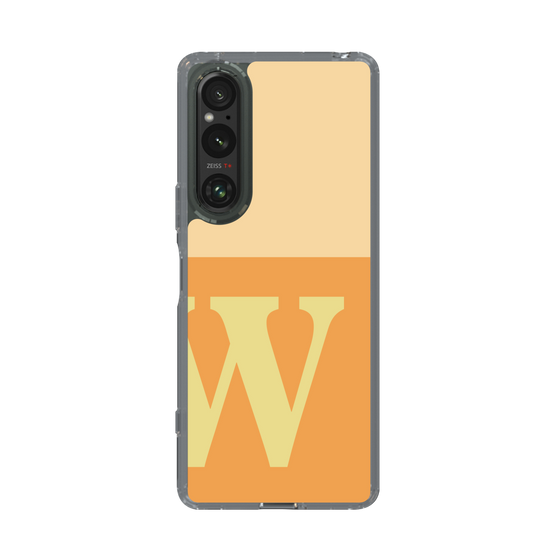 Slim Protection Case［ Original - initial two tone - W orange ］