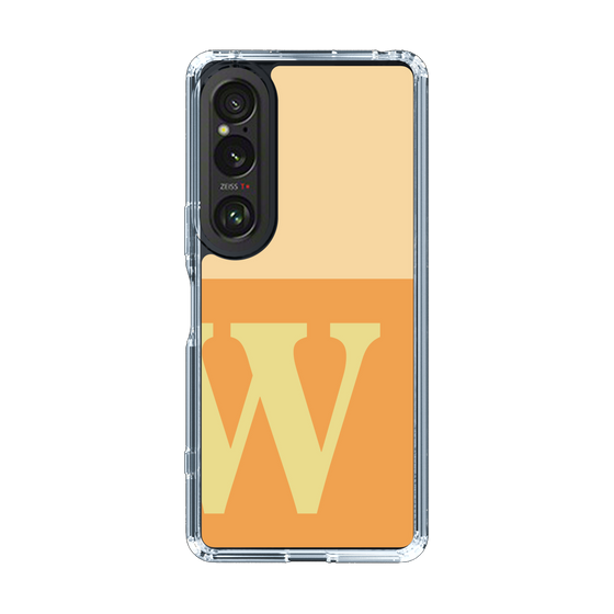 Slim Protection Case［ Original - initial two tone - W orange ］