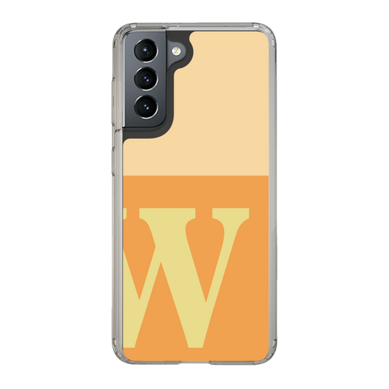 Slim Protection Case［ Original - initial two tone - W orange ］