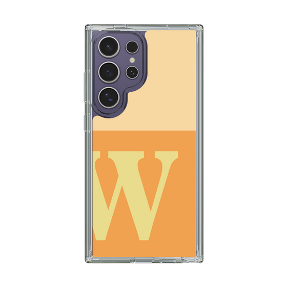 Slim Protection Case［ Original - initial two tone - W orange ］