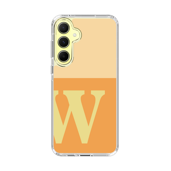 Slim Protection Case［ オリジナル - initial two tone - W orange ］