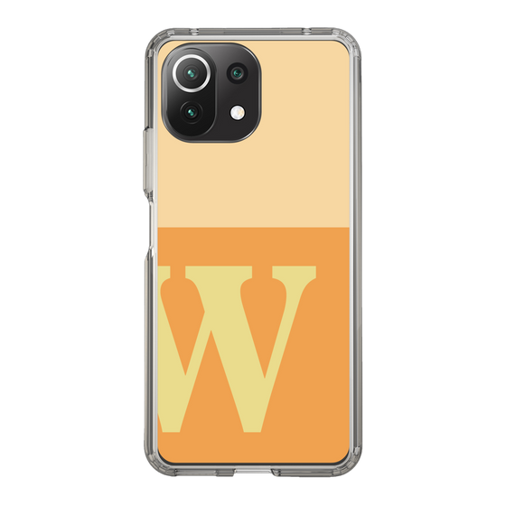 Slim Protection Case［ Original - initial two tone - W orange ］
