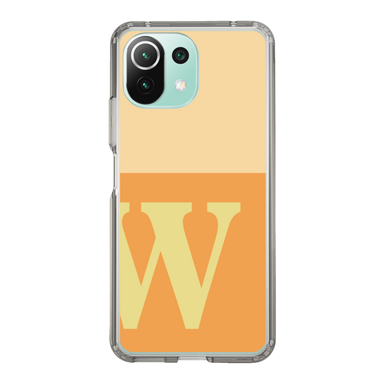 Slim Protection Case［ Original - initial two tone - W orange ］