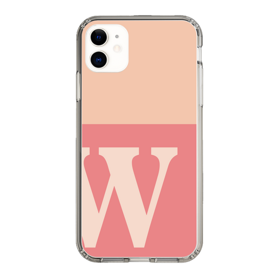 Slim Protection Case［ Original - initial two tone - W pink ］