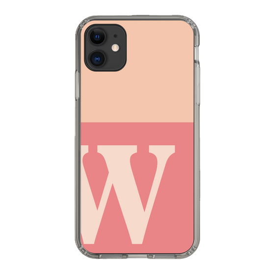 Slim Protection Case［ Original - initial two tone - W pink ］