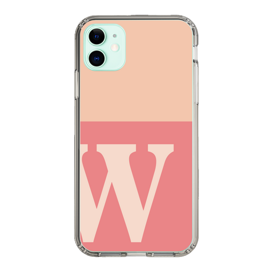 Slim Protection Case［ Original - initial two tone - W pink ］