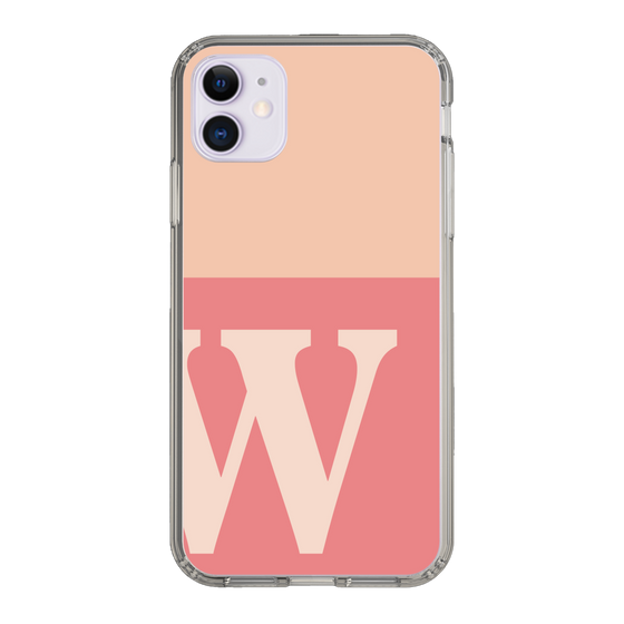 Slim Protection Case［ Original - initial two tone - W pink ］