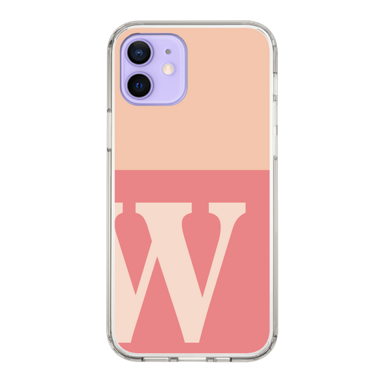 Slim Protection Case［ Original - initial two tone - W pink ］