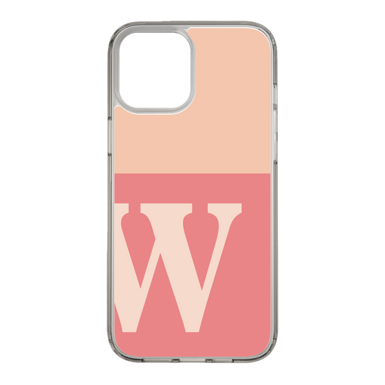 Slim Protection Case［ Original - initial two tone - W pink ］