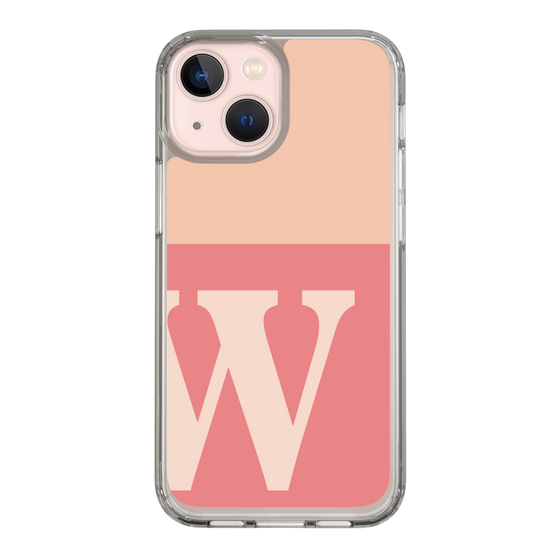 Slim Protection Case［ Original - initial two tone - W pink ］