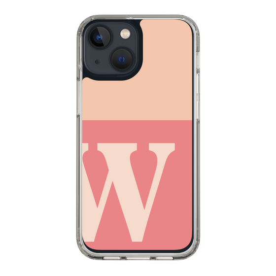 Slim Protection Case［ Original - initial two tone - W pink ］