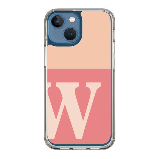 Slim Protection Case［ Original - initial two tone - W pink ］