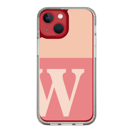 Slim Protection Case［ Original - initial two tone - W pink ］