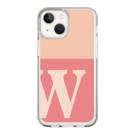 Slim Protection Case［ Original - initial two tone - W pink ］