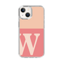 Slim Protection Case［ Original - initial two tone - W pink ］
