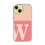 Slim Protection Case［ Original - initial two tone - W pink ］