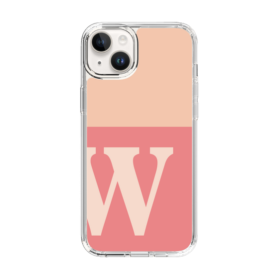Slim Protection Case［ Original - initial two tone - W pink ］