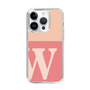 Slim Protection Case［ Original - initial two tone - W pink ］