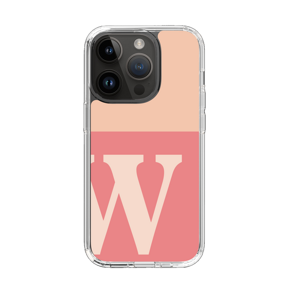 Slim Protection Case［ Original - initial two tone - W pink ］