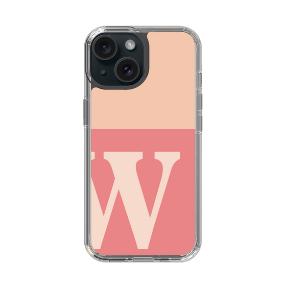 Slim Protection Case［ Original - initial two tone - W pink ］