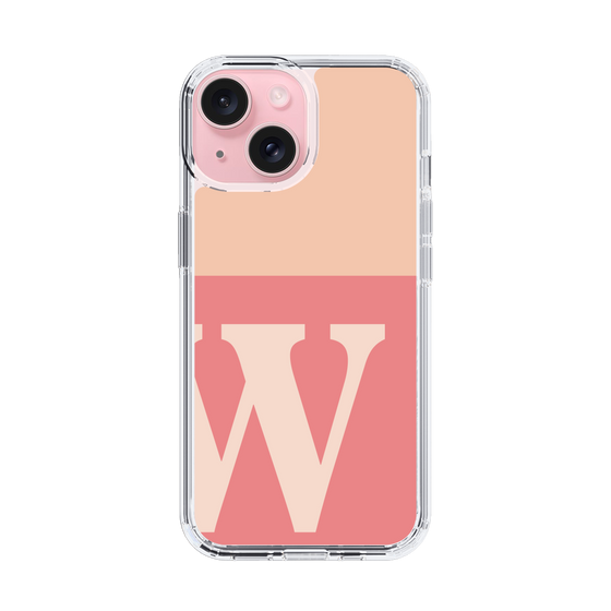 Slim Protection Case［ Original - initial two tone - W pink ］