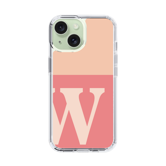 Slim Protection Case［ Original - initial two tone - W pink ］
