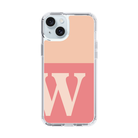 Slim Protection Case［ Original - initial two tone - W pink ］